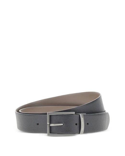 Paul & Shark Gray Reversible Leather Belt for men