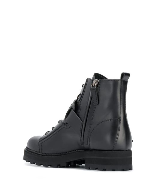Tod's Black Buckled Strap Boots