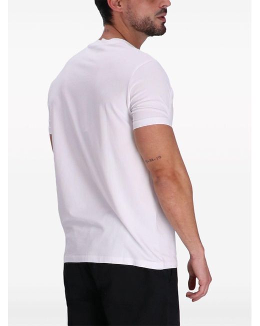 Karl Lagerfeld White K/ikonik-print Cotton T-shirt for men