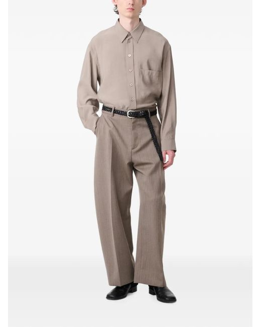 Studio Nicholson Natural Emper Patch-Pocket Shirt for men