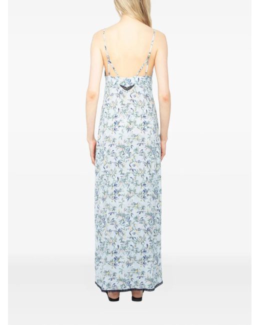 Zadig & Voltaire Blue Ramelil Maxi Dress