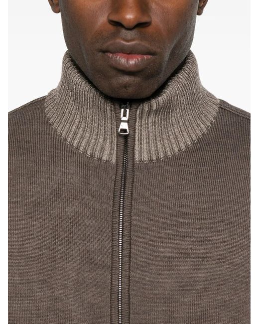 メンズ Paul & Shark ジップアップ カーディガン Brown