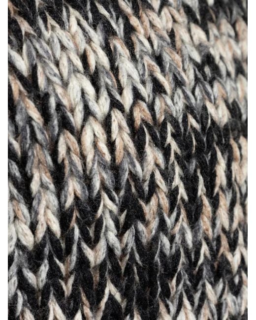 Lemaire Gray Textured Wool Sweater for men