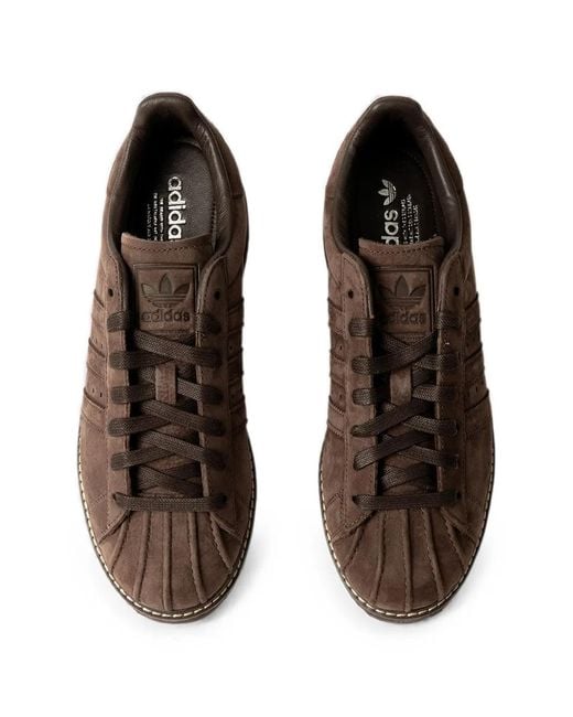Adidas Brown Superstar Lux Sneakers