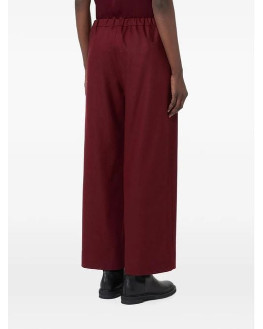 Max Mara Red Drawstring Trousers