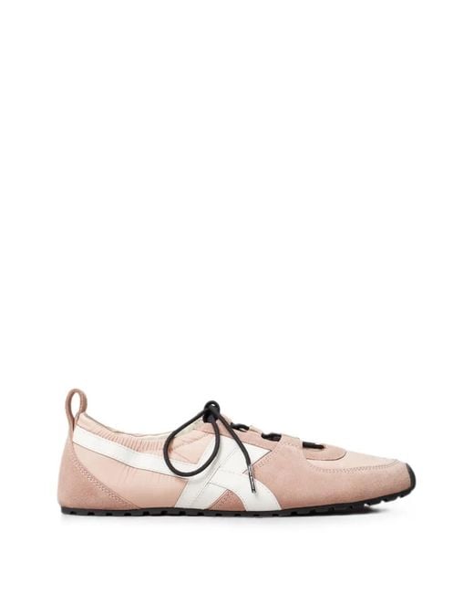 Tory Burch Pink Hank Ballerina Sneakers