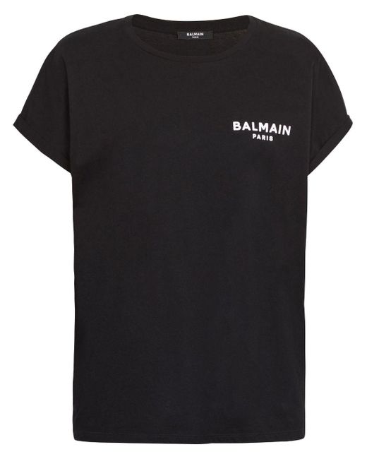 Balmain ロゴ Tシャツ Black
