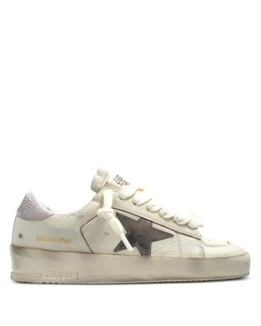 Golden Goose Deluxe Brand White "Stardan" Sneakers