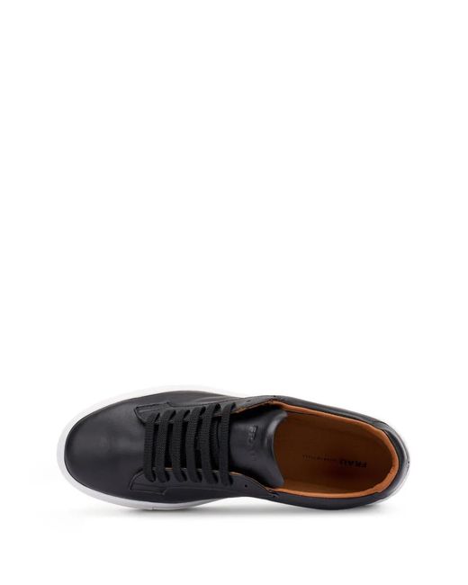 Frau Black Leather Sneakers for men