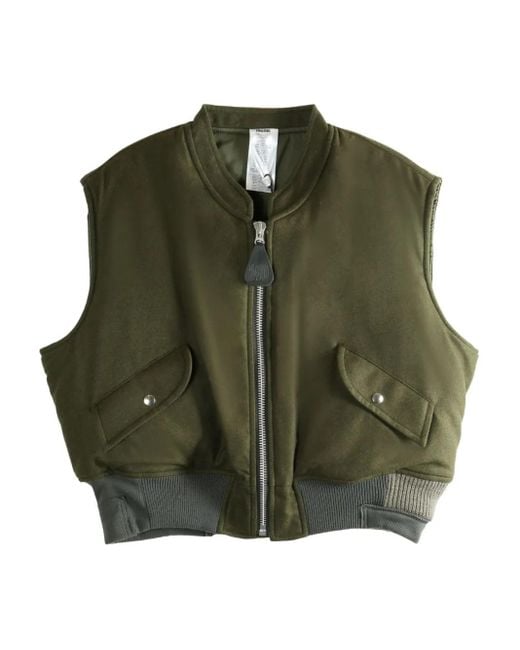 Magliano Green Reißverschluss-Weste mit Klappentasche