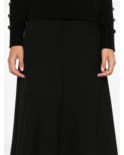 Jonathan Simkhai Black Dottie Maxi Skirt