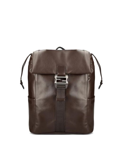 Fendi Brown Flux Backpack for men