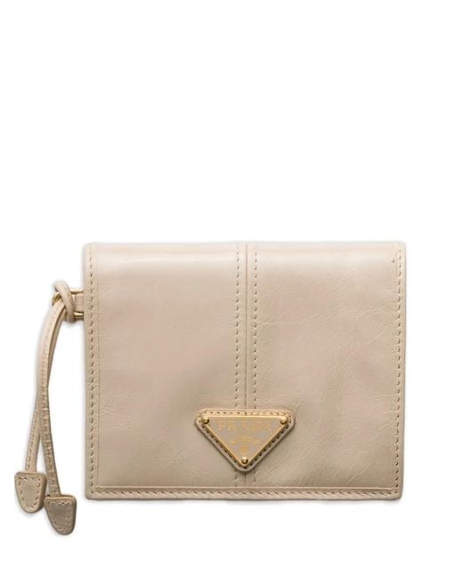Prada Natural Small Leather Wallet