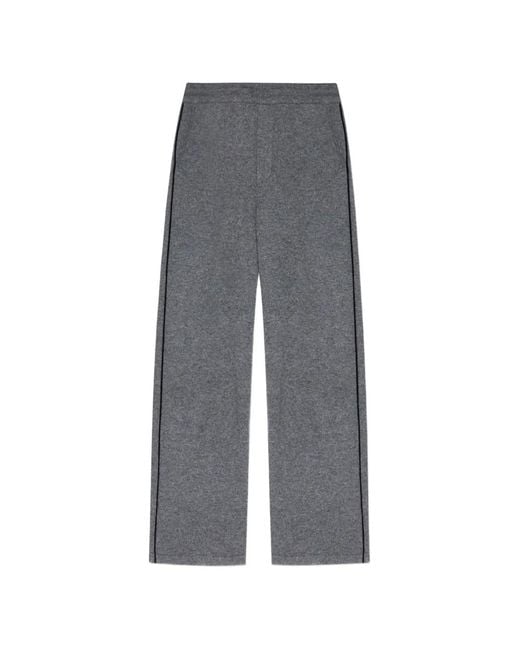Lisa Yang Gray Lukas Piped Trousers for men