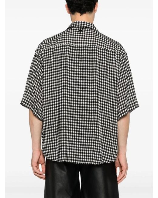 AMI Overhemd Met Gingham Ruit in het Black voor heren