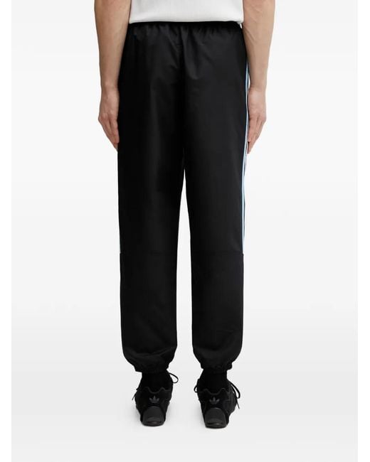 Adidas Black Argentina 2006 Logo-Embroidered Track Pants for men