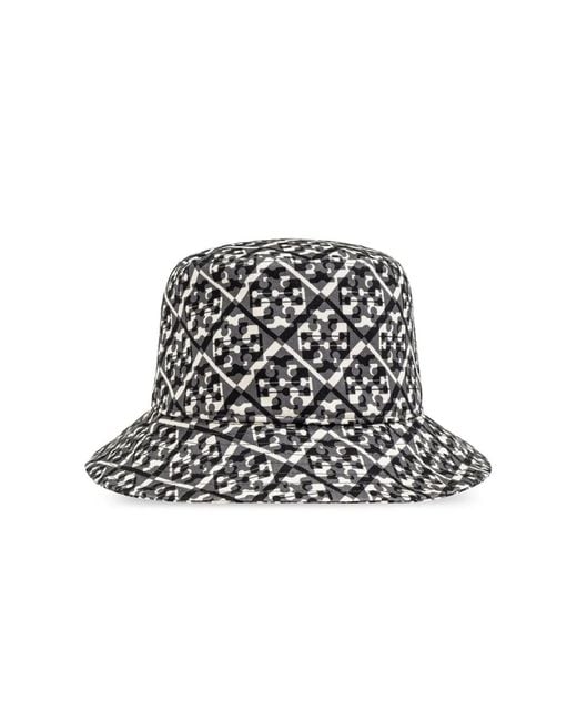 Tory Burch Black Jacquard Bucket Hat