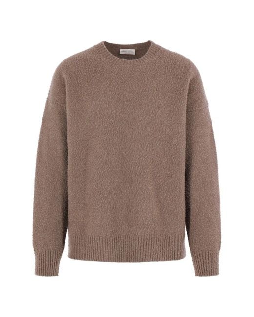 Roberto Collina Brown Pull À Col Rond for men