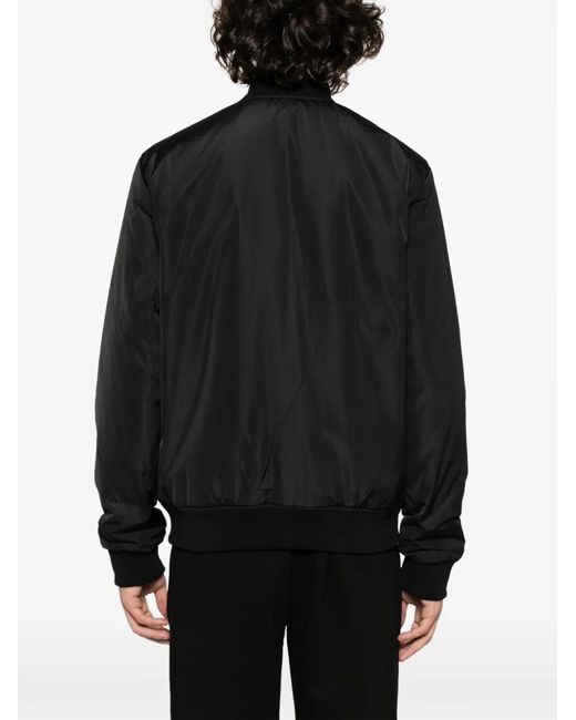 Bomber Con Applicazione di EA7 in Black da Uomo