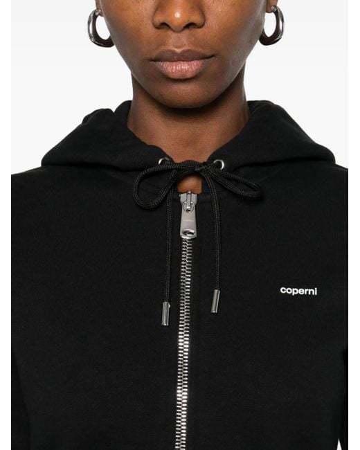 Coperni Black Zip-Up Hoodie