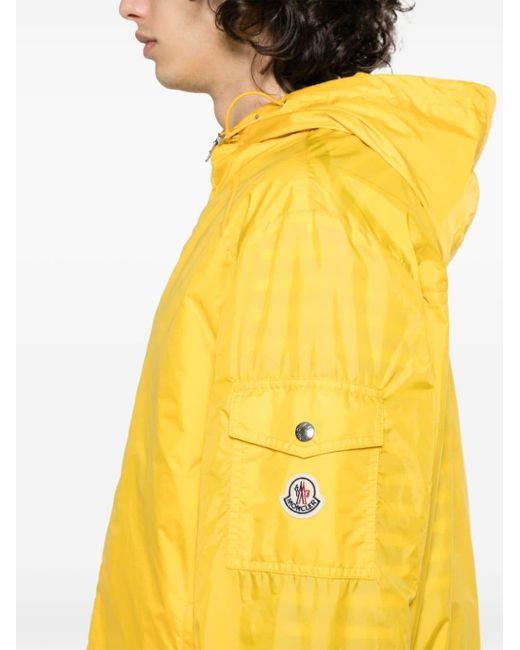 Moncler Etiache Jacke mit Logo-Patch in Yellow für Herren