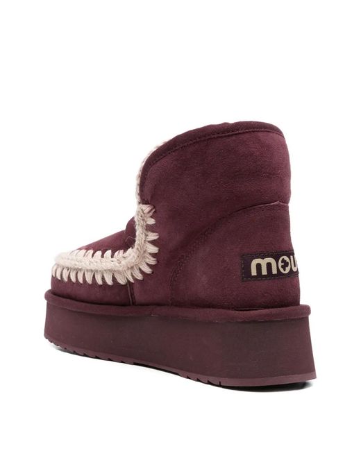Mou Purple Moni Platform Boots