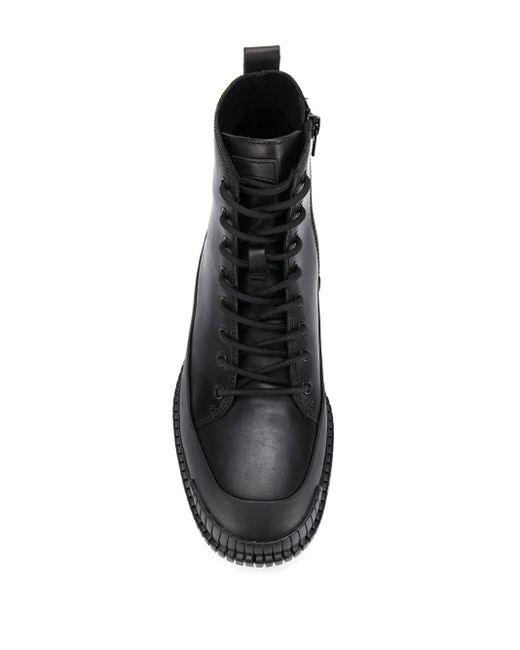 Camper Black Pix Lace-Up Boots for men