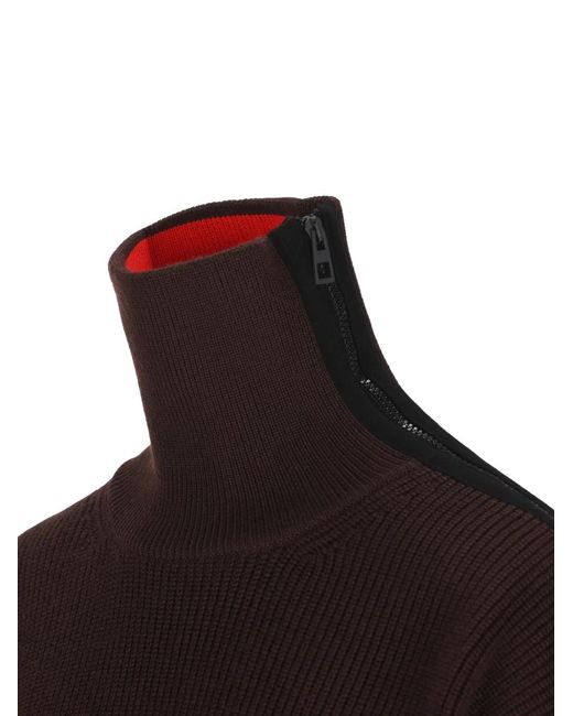 Loewe Black Zip-Up Wool Sweater