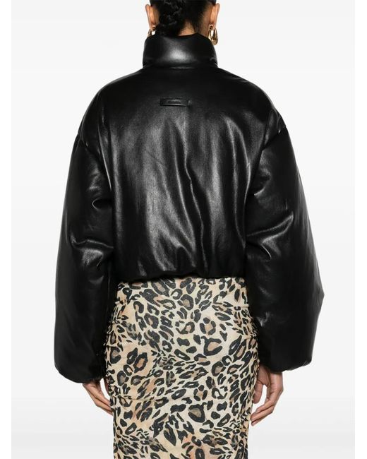 Nanushka Cropped Donsjack in het Black