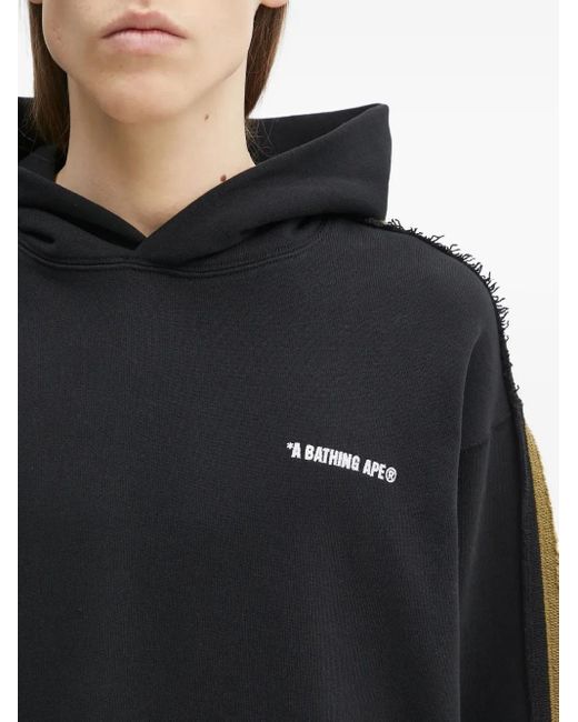 Felpa Con Stampa Camouflage E Cappuccio di A Bathing Ape in Black da Uomo
