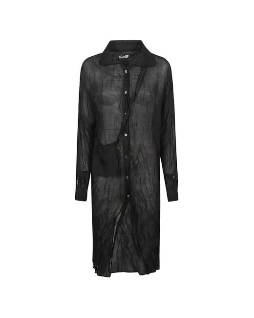 LA PISCINE Black Butto-Fastening Midi Dress (Set Of Two)