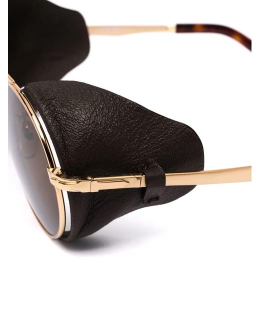 Persol Brown Round-Frame Tinted Glasses