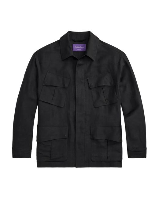 Ralph Lauren Black Surchemise Livingston À Poches for men