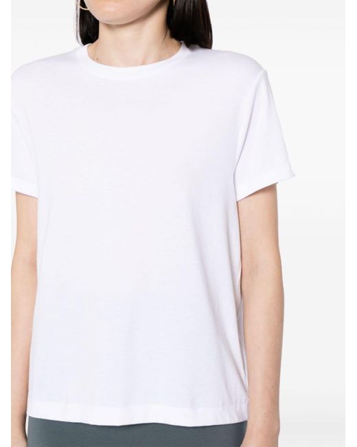 Vince White Crew-neck Cotton T-shirt