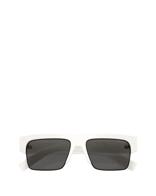 Prada Gray Square-Frame Sunglasses for men