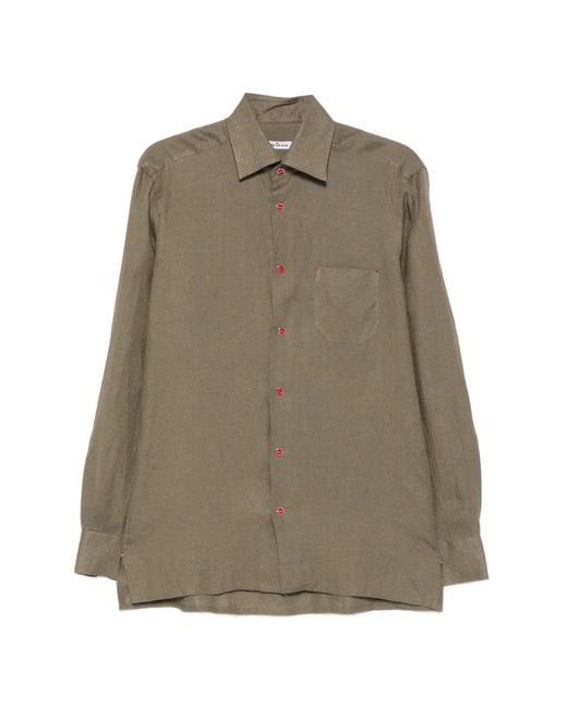 Kiton Natural Button-Up Shirt for men