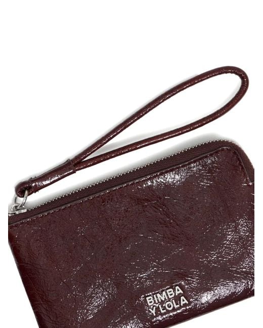 Bimba Y Lola Purple Small Leather Coin Purse