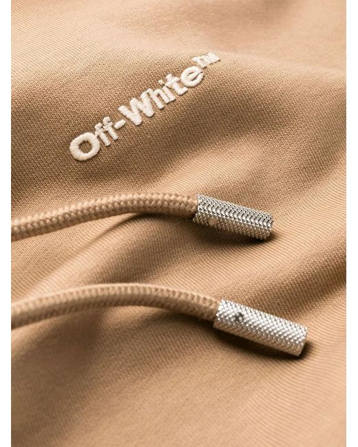 Off-White c/o Virgil Abloh Natural For All Hooded Sweatshirt Dress