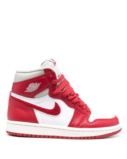 Nike Air Force 1 High-top Sneakers in Red for Men | Lyst Canada