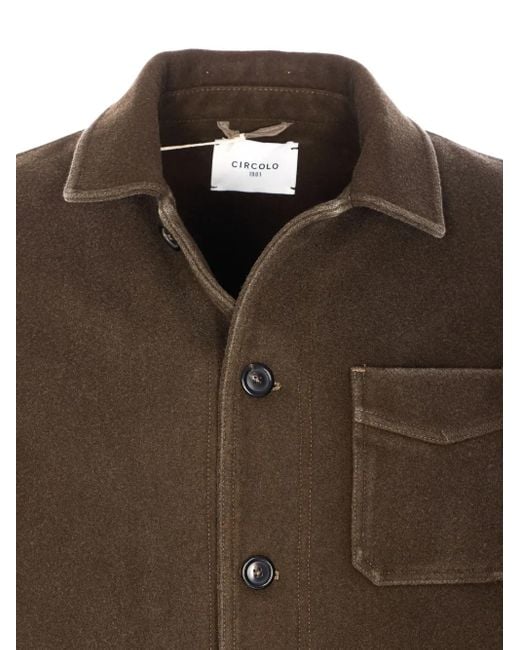 Sobrecamisa con bolsillo con solapa Circolo 1901 de hombre de color Brown