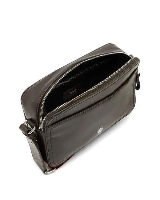 Bally White Ray Logo-Print Shoulder Bag for men