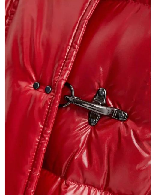 Fay Red Quilted Puffer Jacket