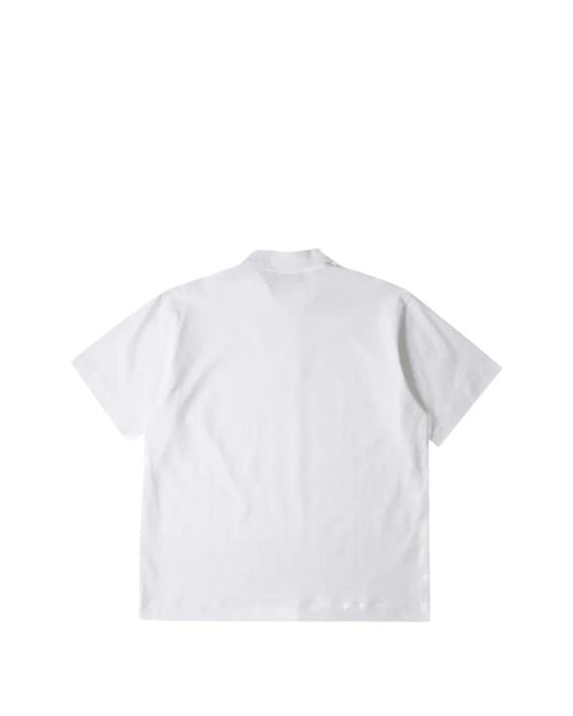 Margaret Howell White Short-Sleeve Polo Shirt for men