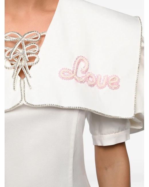 Anouki Shirt Met Borduurwerk in het White