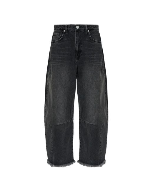 AllSaints Black Payton Frayed Jeans