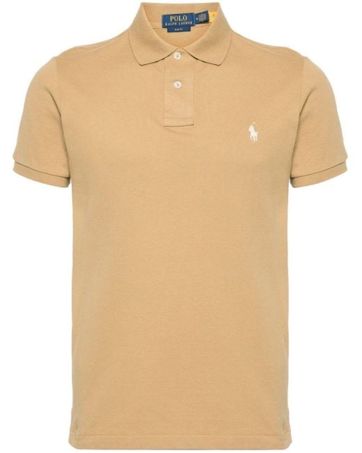 Polo en coton à motif Pony brodé Polo Ralph Lauren pour homme en coloris Natural