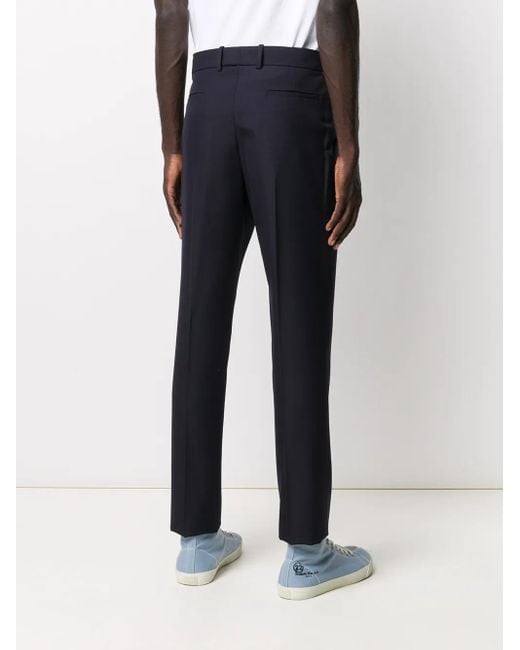 Maison Margiela Blue Tapered Leg Tailored Trousers for men