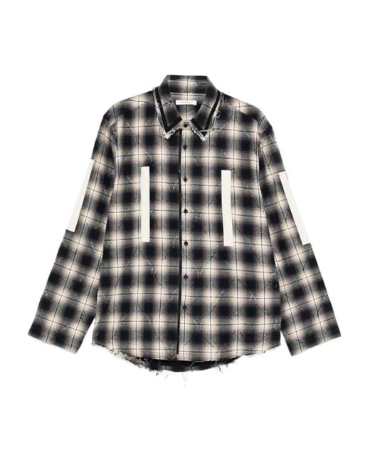 Craig Green Black Checkered Shirt for men