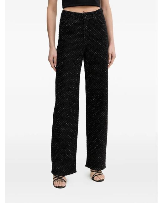 ARMANI EXCHANGE Black Textured Jeans