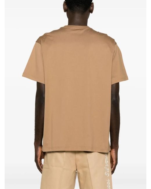 Burberry T-Shirt Mit Logo-Print in Natural für Herren
